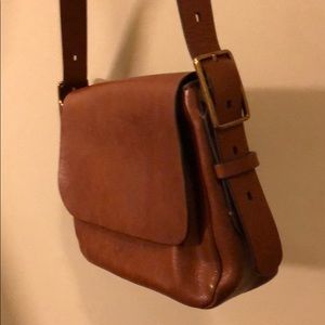 Fossil Saddle Brown Harper Crossbody